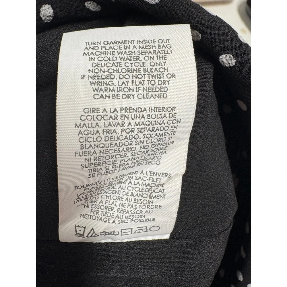 CAbi‎ Sinatra, Black and White, Long Maxi Polka Dot Skirt, Women's Size 8
